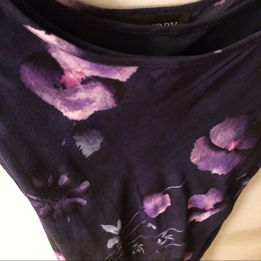 🌈 Vintage Laundry by Shelli Segal Floral Dress - Picture 4 of 4